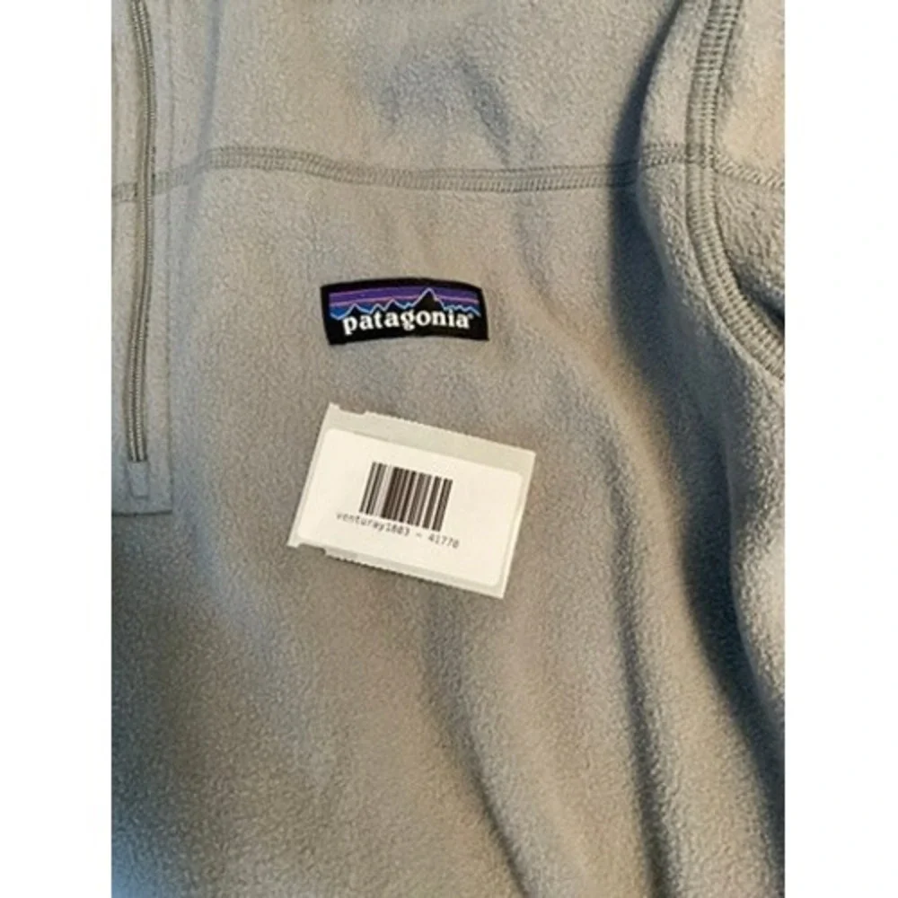 Patagonia Mens Micro D 1/4 Zip Fleece Pullover Forge Grey 26176 Size Medium